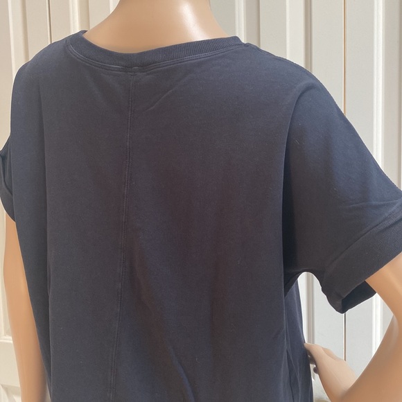 Green Tea Womens Oversized M Black Short Sleeve Tee Shirt. So soft. - Picture 6 of 9